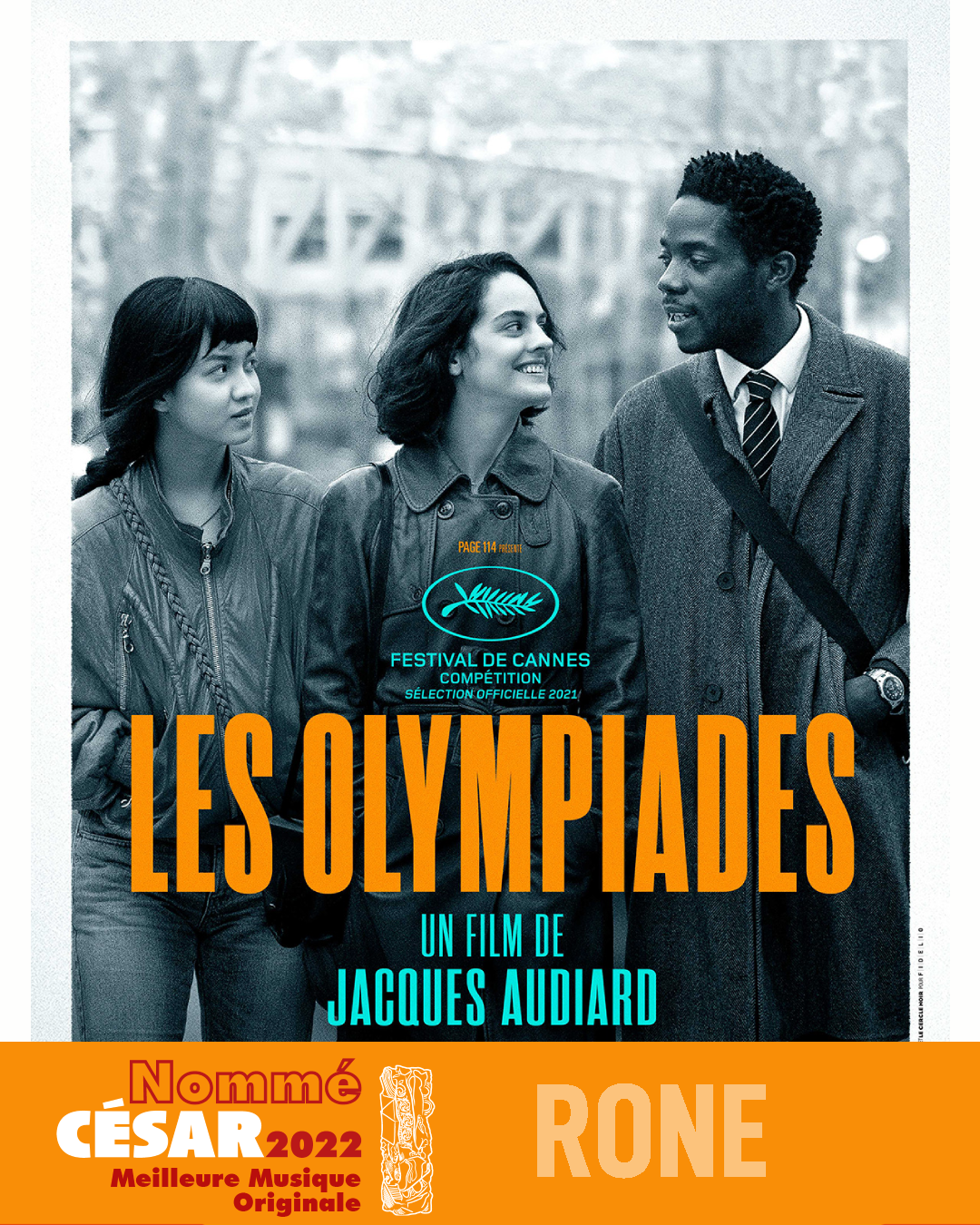 Les Olympiades nommé au César de la meilleure musique originale 2022