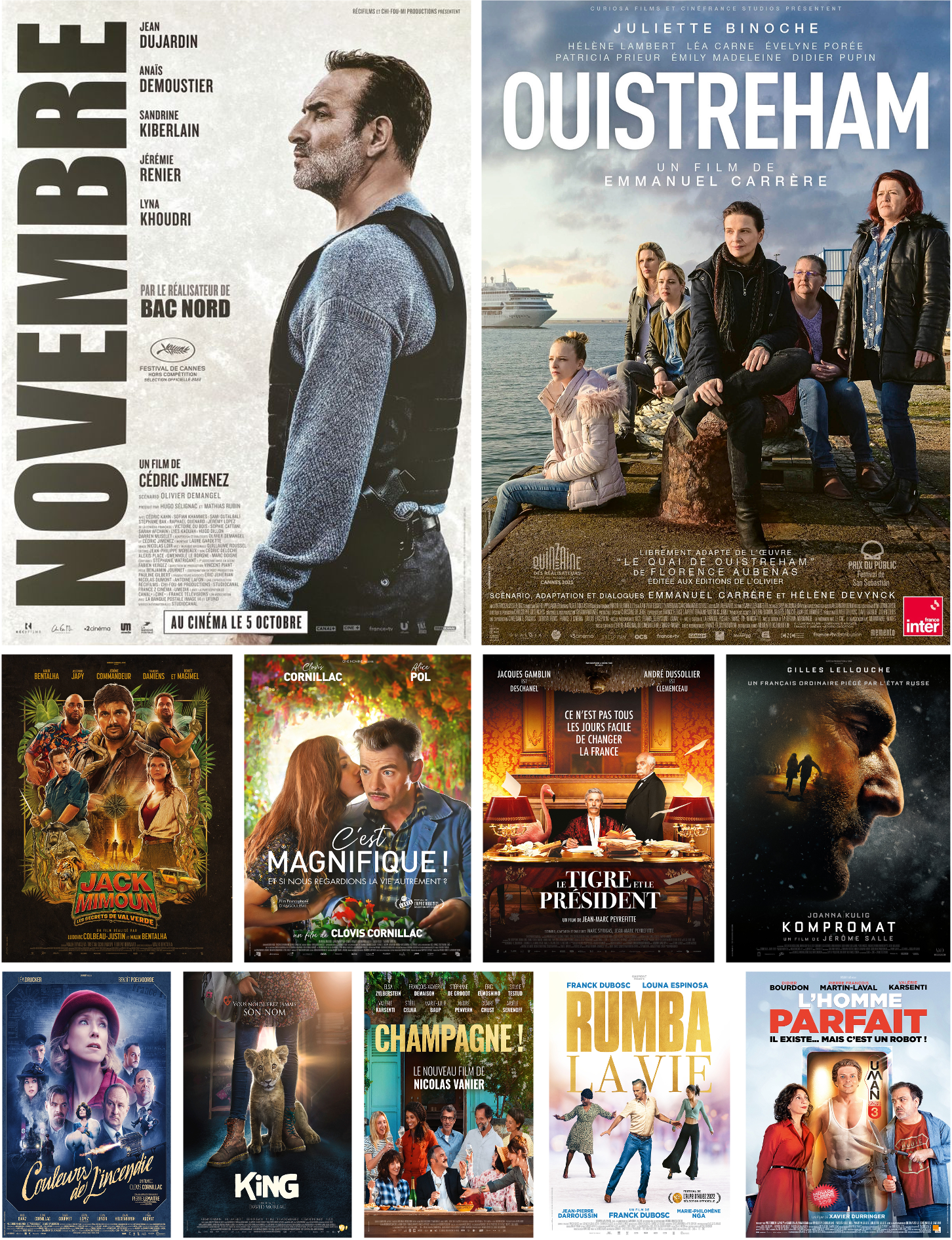 all Onze films éligibles