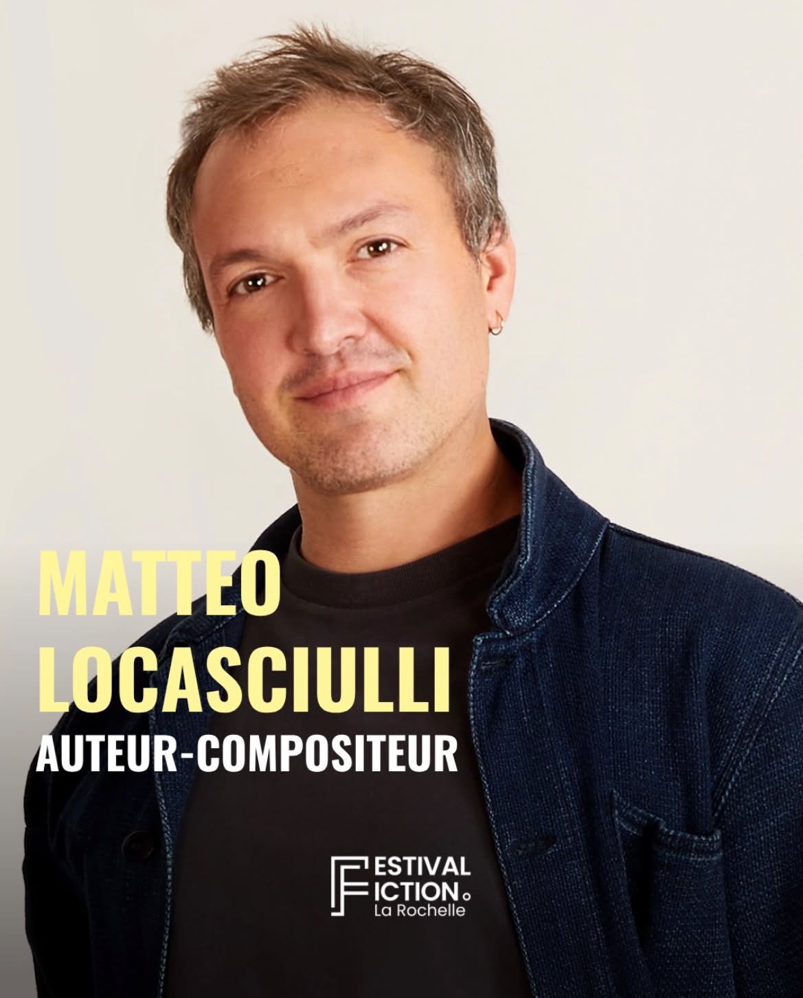Matteo Locasciulli, jury member at the Festival de la Fiction de La Rochelle